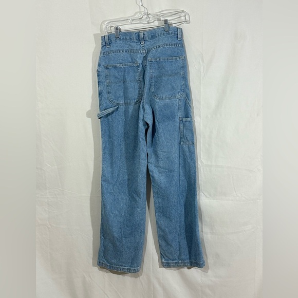 Vintage Action West Carpenter Jeans 90s Y2K Light Wash Baggy Workwear Denim 14” - Picture 2 of 7